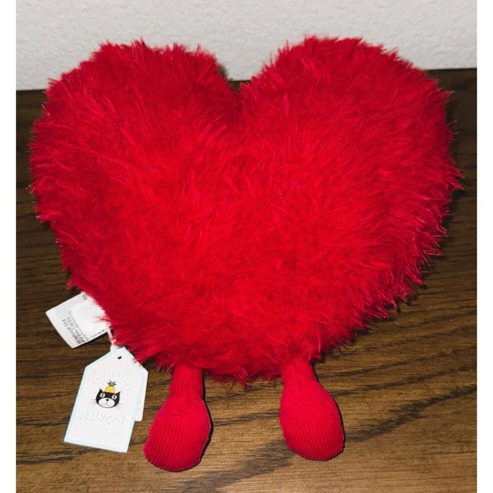Jellycat Amuseable Beatie Heart Large Valentine Plush RETIRED Authentic